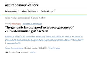 欧博官网宣布大规模人类肠道可作育细菌基因组图谱.png